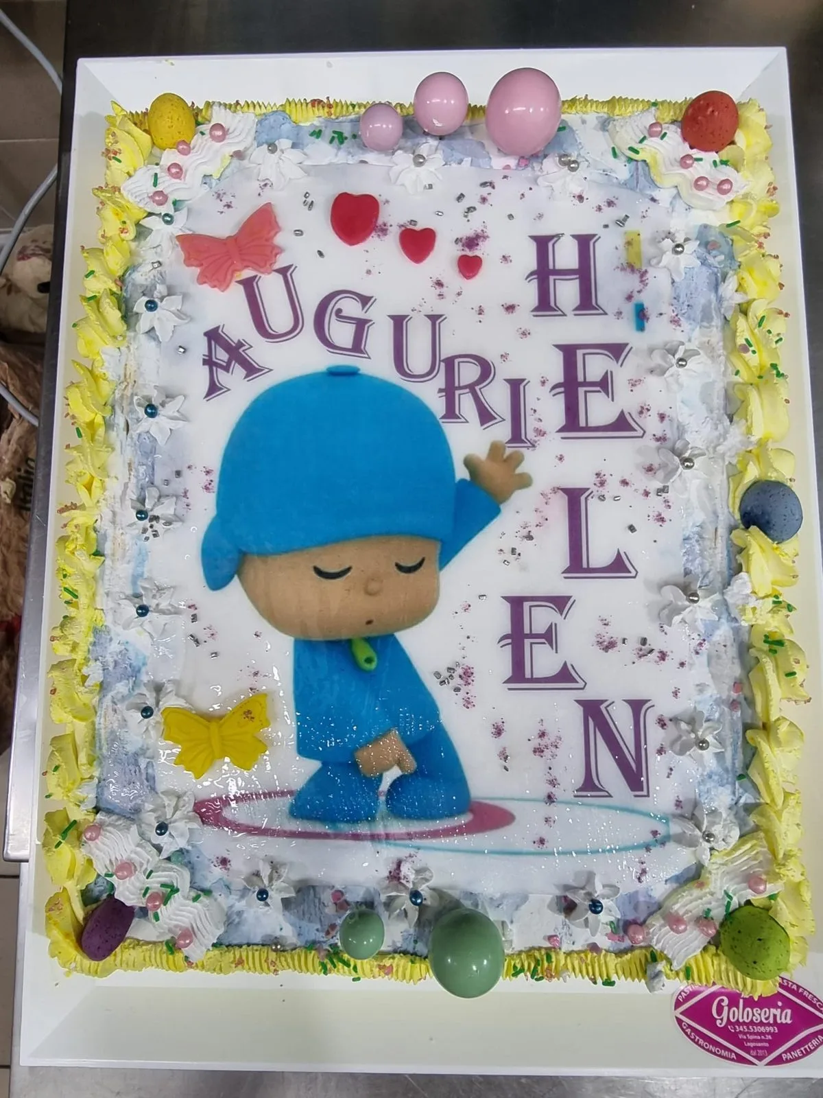 Torta Pocoyo personalizzata bambini cerimonia