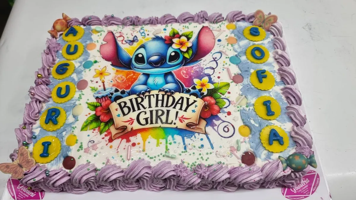 Torta Stitch Birthday Girl Sofia pasticceria Lagosanto